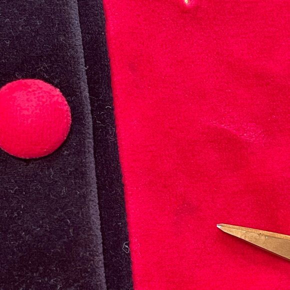 Vintage Sportelle Christmas Cardigan Sweater Women's Size Medium Embroidered Red - Picture 5 of 11